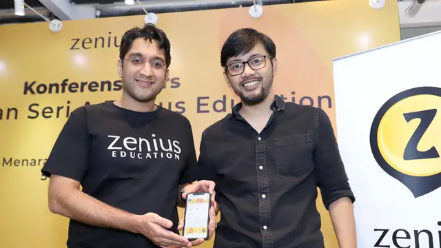 Chief Executive Officer Zenius, Rohan Monga (kiri) dan Chief Education Officer Zenius, Sabda PS (kanan)
