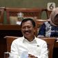 Menteri Kesehatan Terawan Agus Putranto tertawa saat rapat dengar pendapat dengan Komisi IX DPR di Kompleks Parlemen, Jakarta, Selasa (5/11/2019). Rapat membahas polemik kenaikan iuran BPJS Kesehatan. (Liputan6.com/JohanTallo)