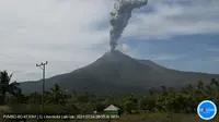 Gunung Lewotobi Laki-Laki kembali meletus pada Kamis (4/7/2024), pukul 09.54 Wita. (Liputan6.com/ Dok PVMBG)