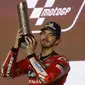 Francesco Bagnaia memetik hasil maksimal dalam persaingan perebutan juara dunia usai rebut posisi dua di MotoGP Qatar (AFP)