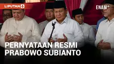 Prabowo Subianto Beri Pernyataan Usai Dinyatakan Sebagai Pemenang Pilpres 2024