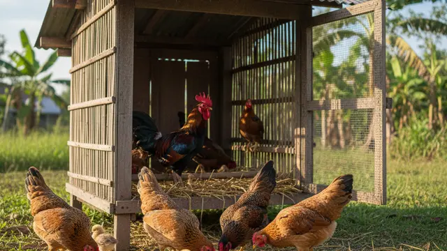 ilustrasi ayam kampung