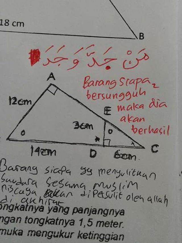 6 Jawaban Murid SD di Soal Ujian Matematika Ini Pakai Kata-Kata, Kocak