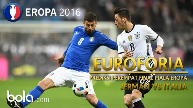 Bagaimana prediksi pertandingan perempat final Piala Eropa 2016 antara Jerman melawan Italia, simak videonya berikut ini.