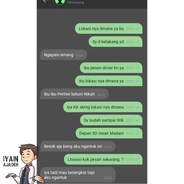 6 Chat Penumpang Batalkan Pesanan Ojek Online Sepihak Ini Bikin Kesal