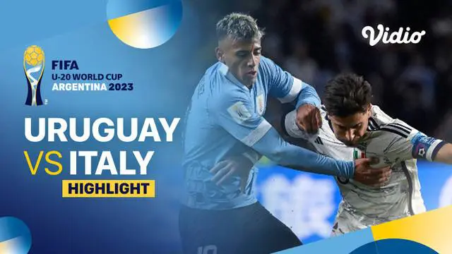 Berita video highlights final Piala Dunia U-20, Uruguay menang 1-0 atas Italia, Senin (12/6/23)