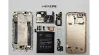 Seluruh Komponen Xiaomi Mi 5X saat dibongkar (Sumber: Gizmochina)