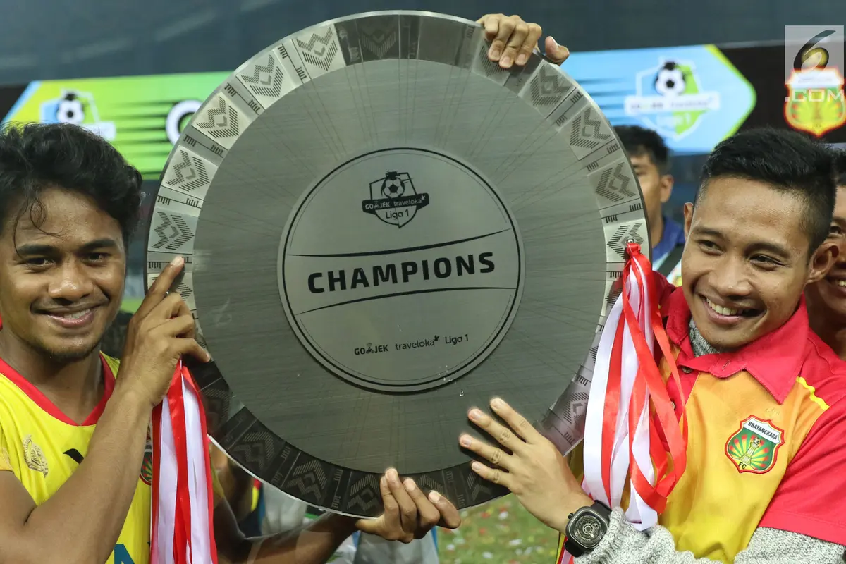 Bhayangkara FC Rayakan Gelar Juara Liga 1 Indonesia