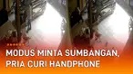 Aksi seorang pria curi handphone di sebuah rumah mengundang perhatian