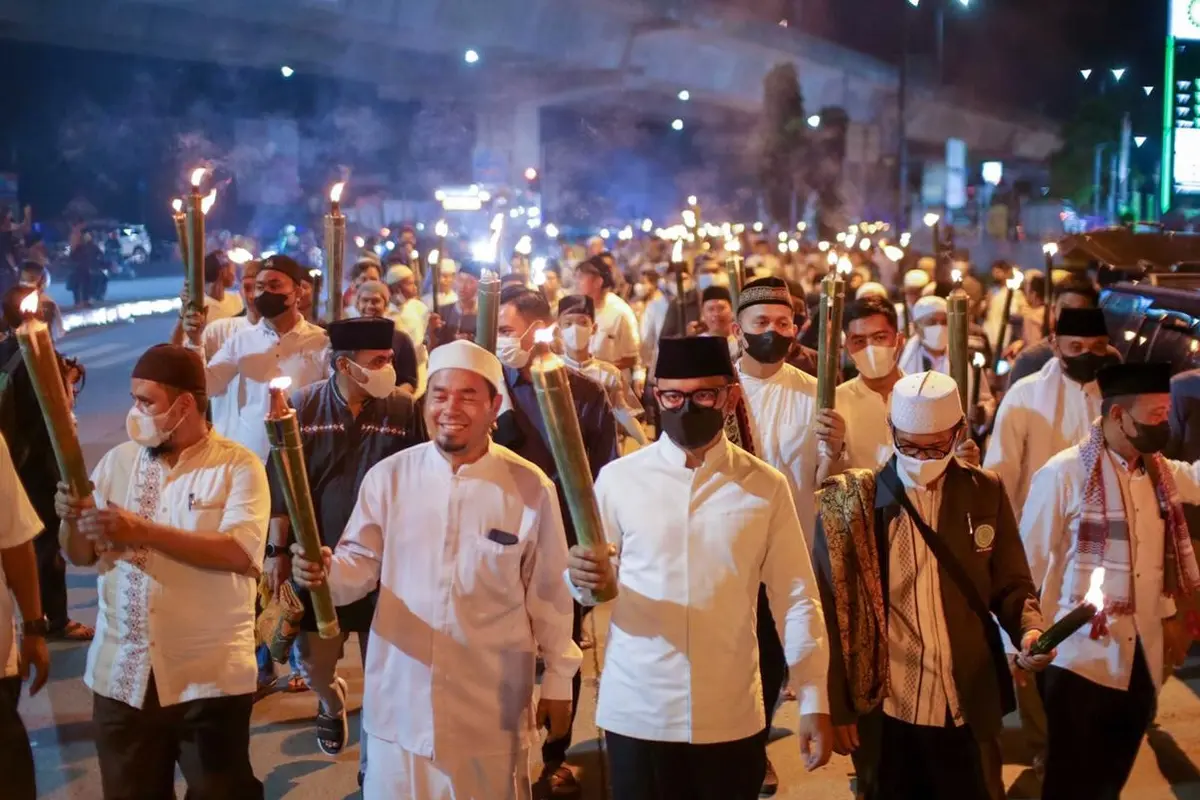 Pawai Obor Sambut Ramadhan 2022 di Kota Bogor