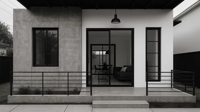 Gambar Rumah Sederhana Hitam Putih (Foto: ChatGPT)