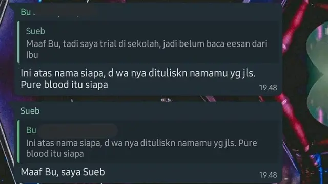 6 Chat Murid Bikin Guru Bingung Gegara Nama Asli dan di WA Beda Ini Bikin Ngakak