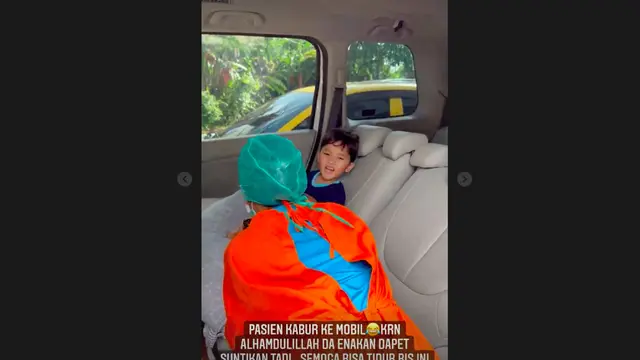 Putra Zaskia Adya Mecca Dilarikan ke UGD Karena Saturasi Oksigen Rendah. (instagram.com/zaskiadyamecca)