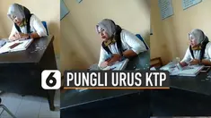 Beredar video menunjukkan petugas yang memberikan penawaran jalur cepat pembuatan KTP. Tetapi harus membayar.