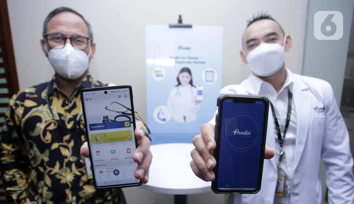 Aplikasi Prodia for Doctor, Digital Diagnostic Partner juga memberikan konsultasi dan memantau riwayat hasil pemeriksaan kesehatan pasien. Melalui aplikasi tersebut, dokter dapat merujuk dan mendaftarkan pasiennya untuk melakukan pemeriksaan kesehatan yang dibutuhkan di Prodia. (Liputan6.com)
