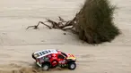 Pebalap Ford, Martin Prokop, saat beraksi di etape 1 Reli Dakar 2023 di Sea Camp, Arab Saudi, Minggu (1/1/2023). (AFP/Franck Fife)