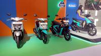Deretan motor matik Yamaha (Otosia.com/Arendra Pranayaditya)