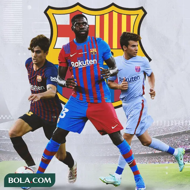Barcelona - Alex Collado, Samuel Umtiti, Riqui Puig