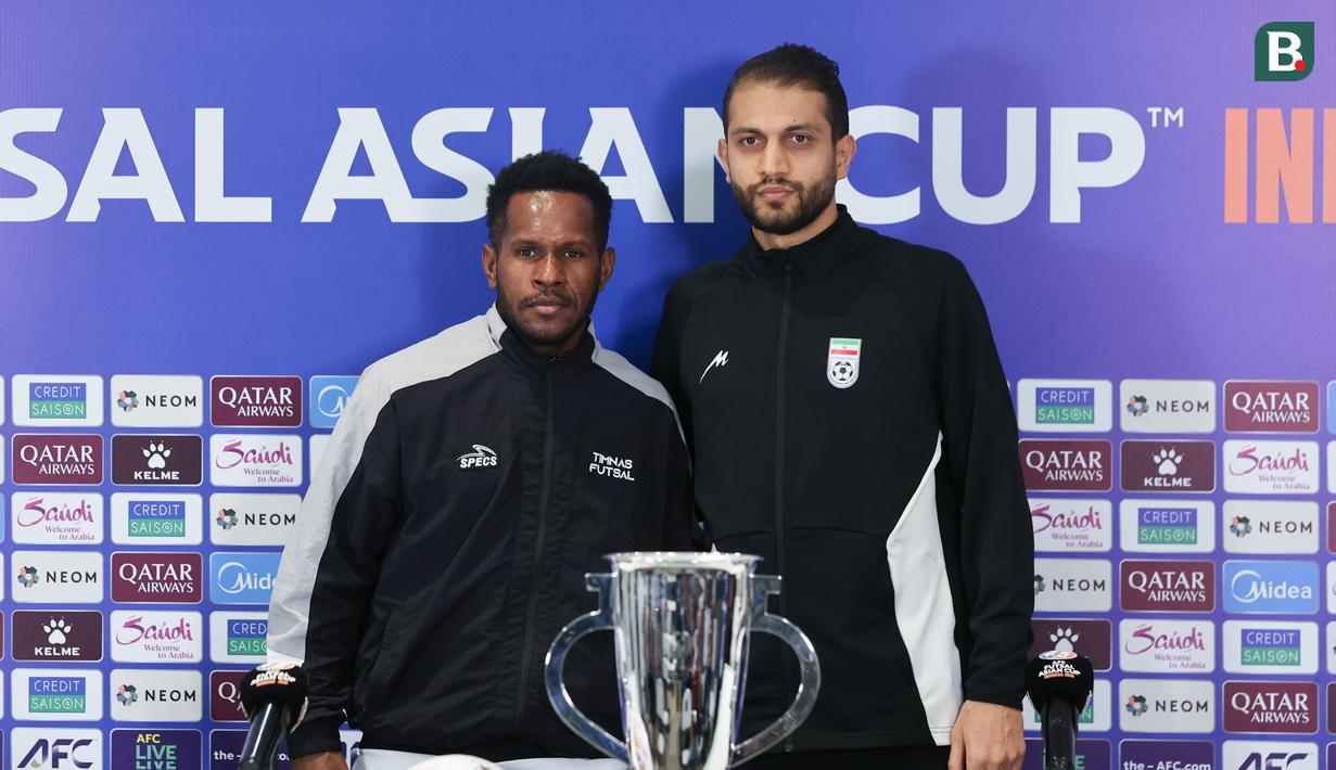 Tim Nasional Futsal Indonesia menatap laga bersejarah di Final AFC Futsal Asian Cup 2026 dengan mentalitas baja dan tanpa beban. Skuad Garuda akan menantang sang raja futsal Asia, Iran, di Indonesia Arena pada Sabtu (7/2/2026) besok. (Bola.com/M Iqbal Ichsan)