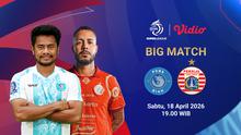 PSBS Biak vs Persija Jakarta menjadi laga seru pekan ini, eksklusif hanya di Vidio.