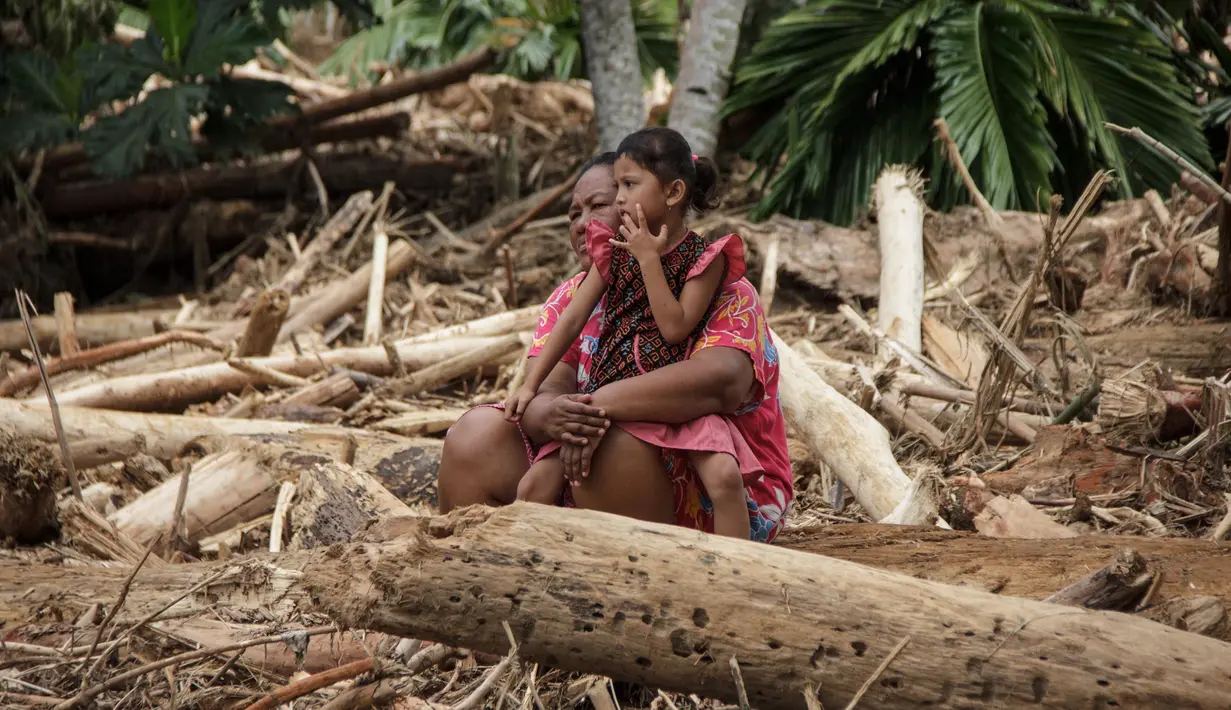 Sebelumnya, sejumlah nagari di Kabupaten Pesisir terdampak banjir yang terjadi pada Rabu 12 Maret 2025. Adapun nagari yang terparah dilanda banjir dan saat ini masih dalam penangananan yakni Nagari Pelangai Gadang, Kecamatan Ranah Pesisir. (REZAN SOLEH/AFP)
