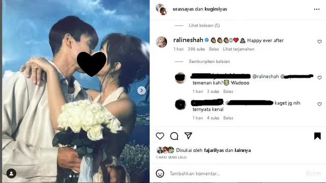 Yaya Urassaya Sperbund dilamar Nadech Kugimiya usai 12 tahun pacaran (Foto: Instagram urassayas)