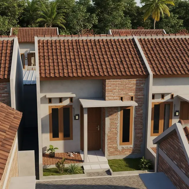 desain rumah mungil budget Rp 150 juta di cluster