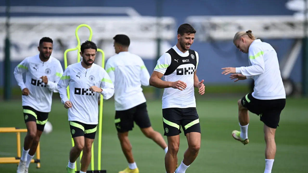 Intip Latihan Manchester City Jelang Hadapi Sevilla di Liga Champions