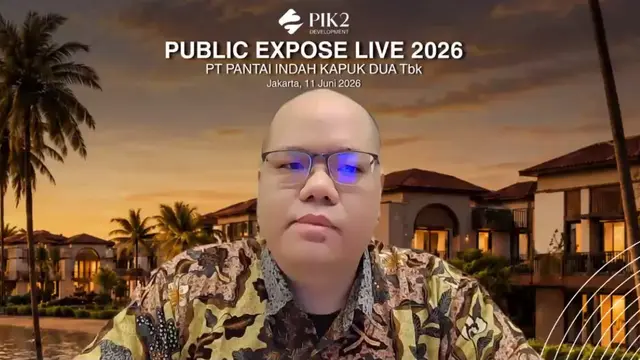 Direktur PT Pantai Indah Kapuk Dua Tbk, Yohanes Edmond Budiman, dalam Public Expose Live 2026, Kamis (11/6/2026). (Liputan6.com/Tira)