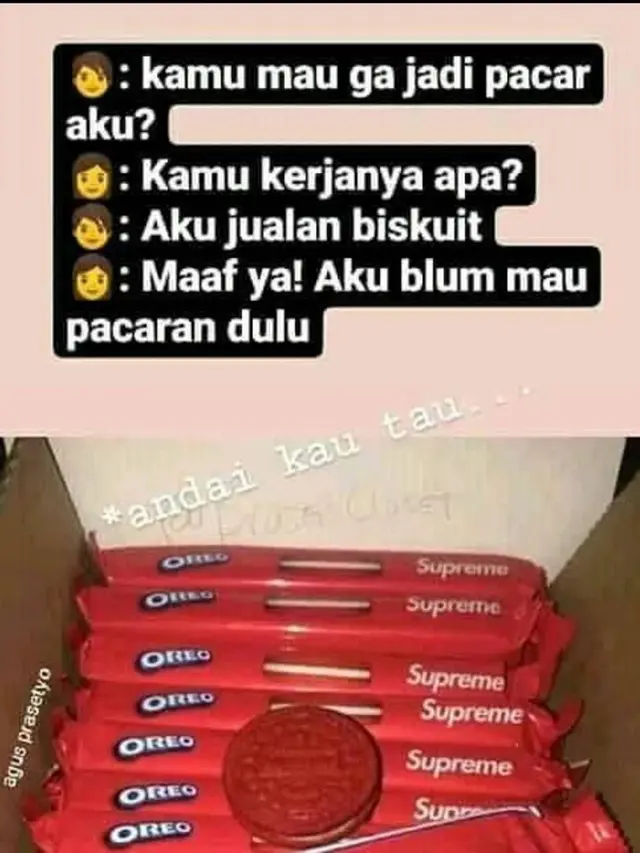 6 Meme Kocak Makanan dengan Label Supreme, Jadi Lebih Mahal