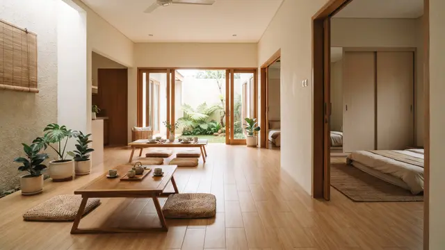 Desain Rumah 3 Kamar Tanpa Banyak Sekat