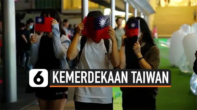 VIDEO: Warga Hong Kong Rayakan Kemerdekaan Taiwan