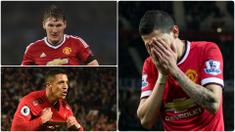 Klub raksasa Manchester United merupakan salah satu klub tujuan para pemain bintang. Namun, tak semua pemain yang datang ke Manchester United memiliki takdir cerah beberapa justru harus meredup. Berikut pemain bintang yang meredup saat berseragam Manchester United. (kolase foto AFP)