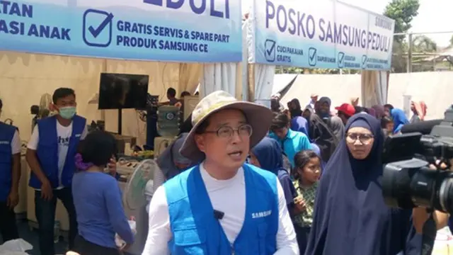 Layanan Gratis Cuci Pakaian, dari Samsung untuk Korban Gempa Lombok