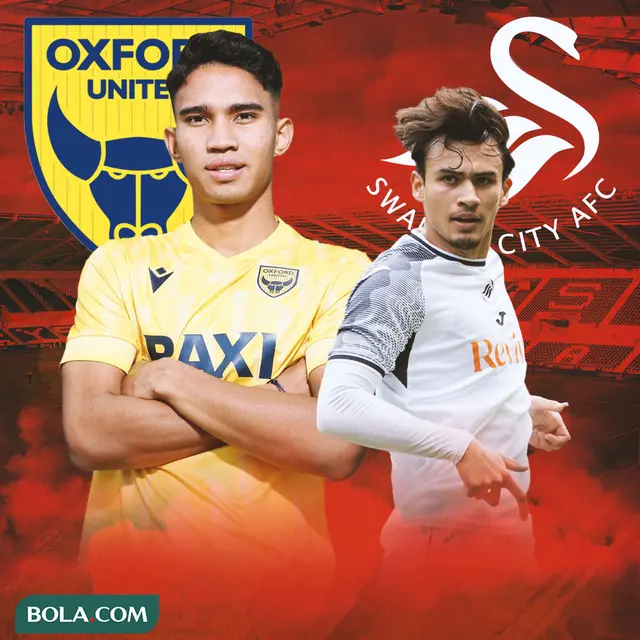 Ilustrasi - Marselino Ferdinan - Oxford United, Nathan Tjoe - Swansea City