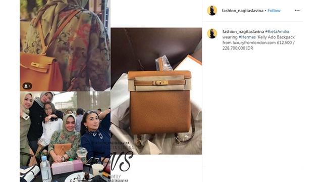 Harga 7 Koleksi Tas Mewah Rieta Amilia, Tak Kalah Fantastis dari Nagita Slavina