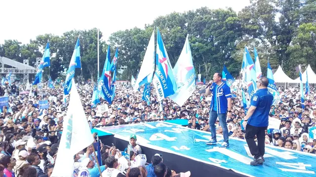 Kampanye Partai Demokrat di Manado, AHY Janji Angkat Guru THL dan