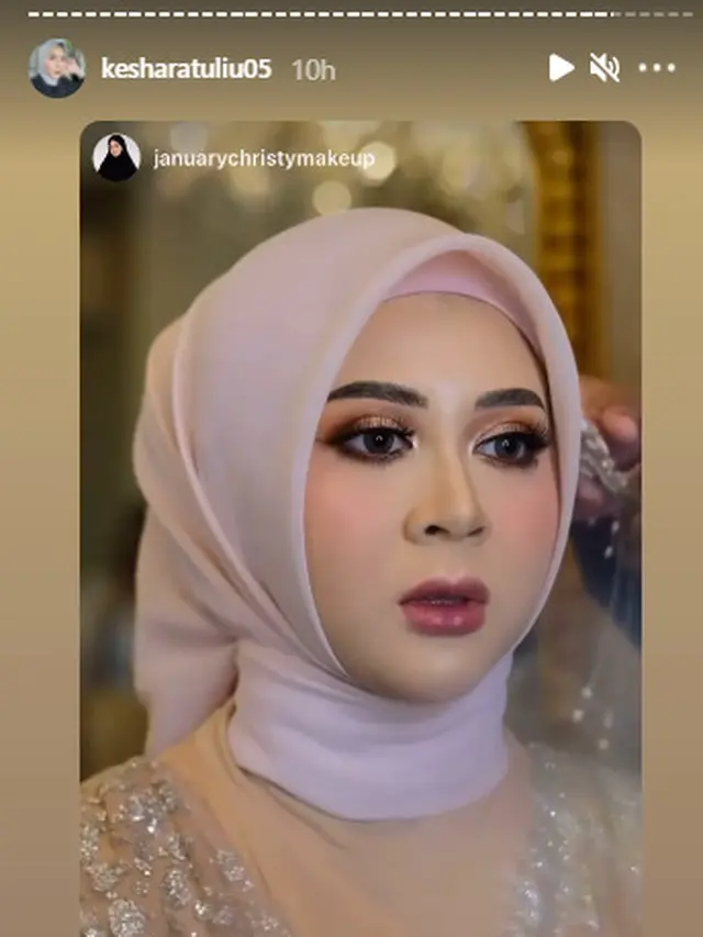 8 Momen Resepsi Pernikahan Kesha Ratuliu dan Adhi Permana, Penuh Suka Cita