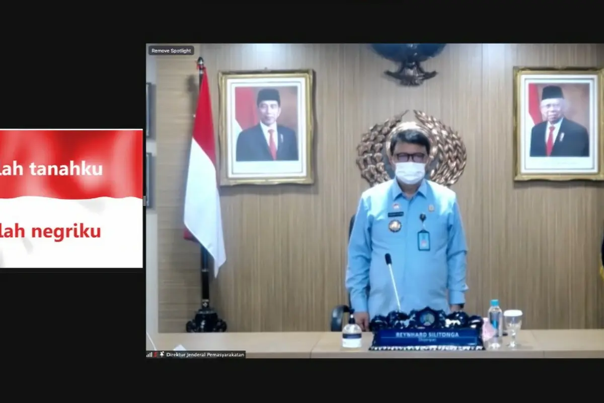 Melalui siaran live streaming, sebanyak 4.000 narapidana dari 50 Lapas dan Rutan se-Indonesia mengikuti rangkaian ibadah layaknya di gereja, Senin (5/4/2021).