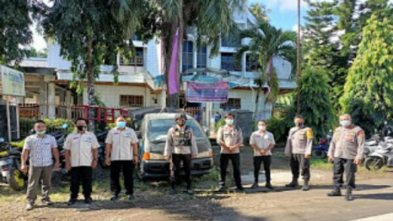 Proses pengamanan ibadah Paskah di sejumlah gereja di MInahasa Selatan, Sulut.