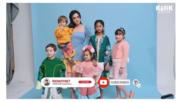 Tanpa Stefan William, Ini 8 Momen Pemotretan Keluarga Celine Evangelista