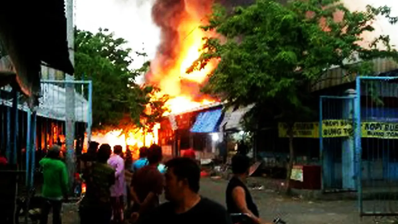 Kebakaran Pasar Baru Porong