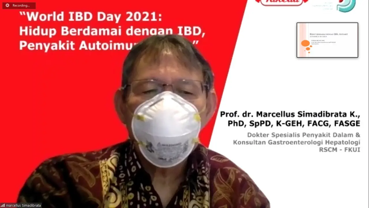 dokter spesialis penyakit dalam dan konsultan gastroenterologi hepatologi RSCM-FKUI, Prof. Marcellus Simadibrata