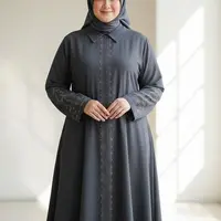 Desain Gamis Abaya untuk Orang Berbadan Besar/Gemini AI.