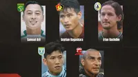 Piala Menpora - Samsul Arif, Septian Bagaskara, Irfan Bachdim, Ahmad Bustomi, Bruno Lopes (Bola.com/Adreanus Titus)