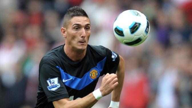 Striker asal Italia Federico Macheda saat masih bermain di Manchester United. (AFP/Andrew Yates)