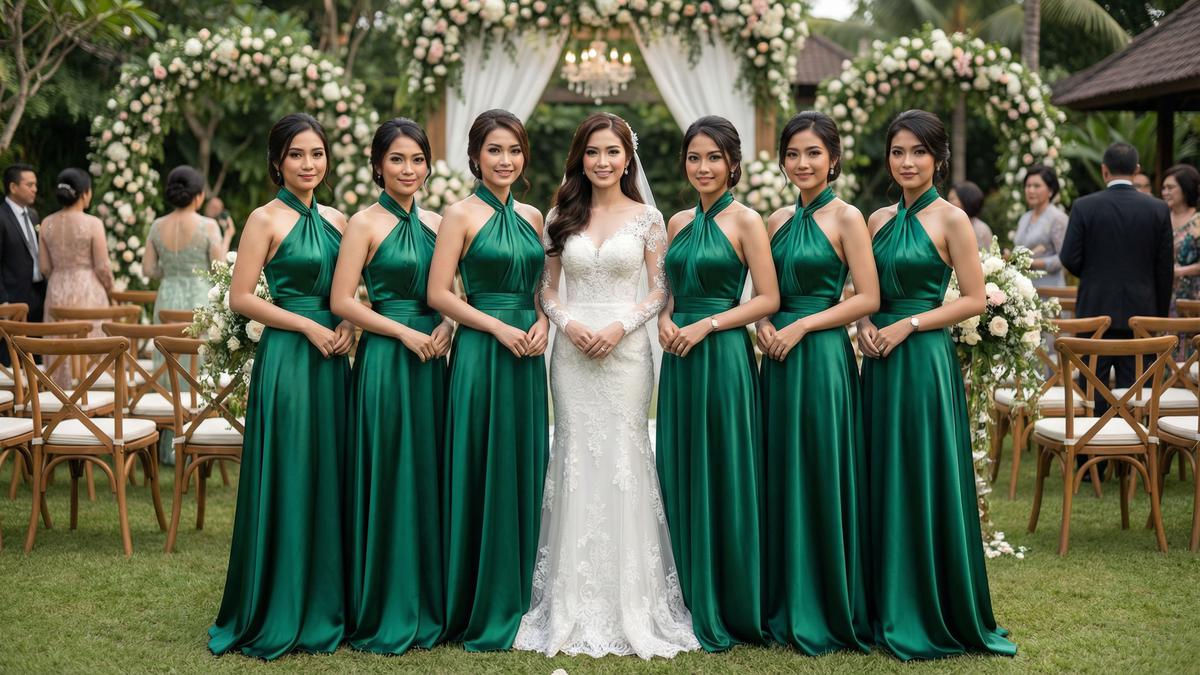 7 Model Baju Bridesmaid Dress Satin, Tampil Anggun dan Serasi di Acara Pernikahan