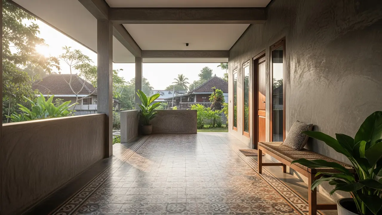 Jenis Lantai Teras Anti Licin Cocok untuk Rumah Kampung agar Lebih Aman dan Nyaman