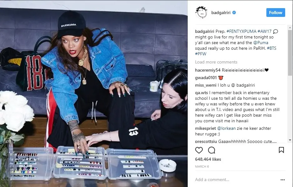 Simak inspirasi gaya sporty dari Rihanna berikut ini. (Foto: Instagram/@badgirlriri)