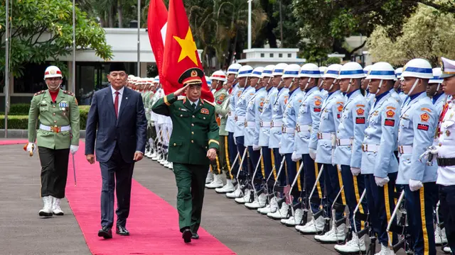 Menhan Sjafrie Sjamsoeddin Terima Kunjungan Menhan Vietnam